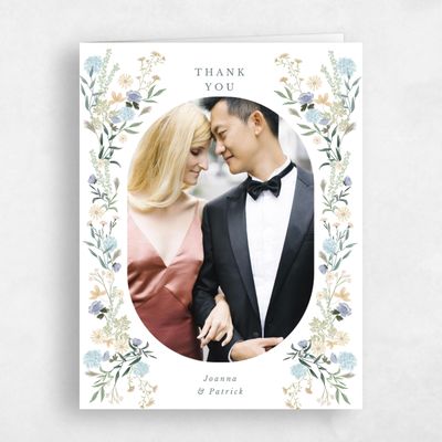 Dusty Blue Wedding Thank You - Laurelwood Photo