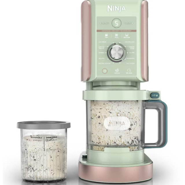 Ninja - CREAMi, Ice Cream Maker, 7 One-Touch Programs - Cloud Silver