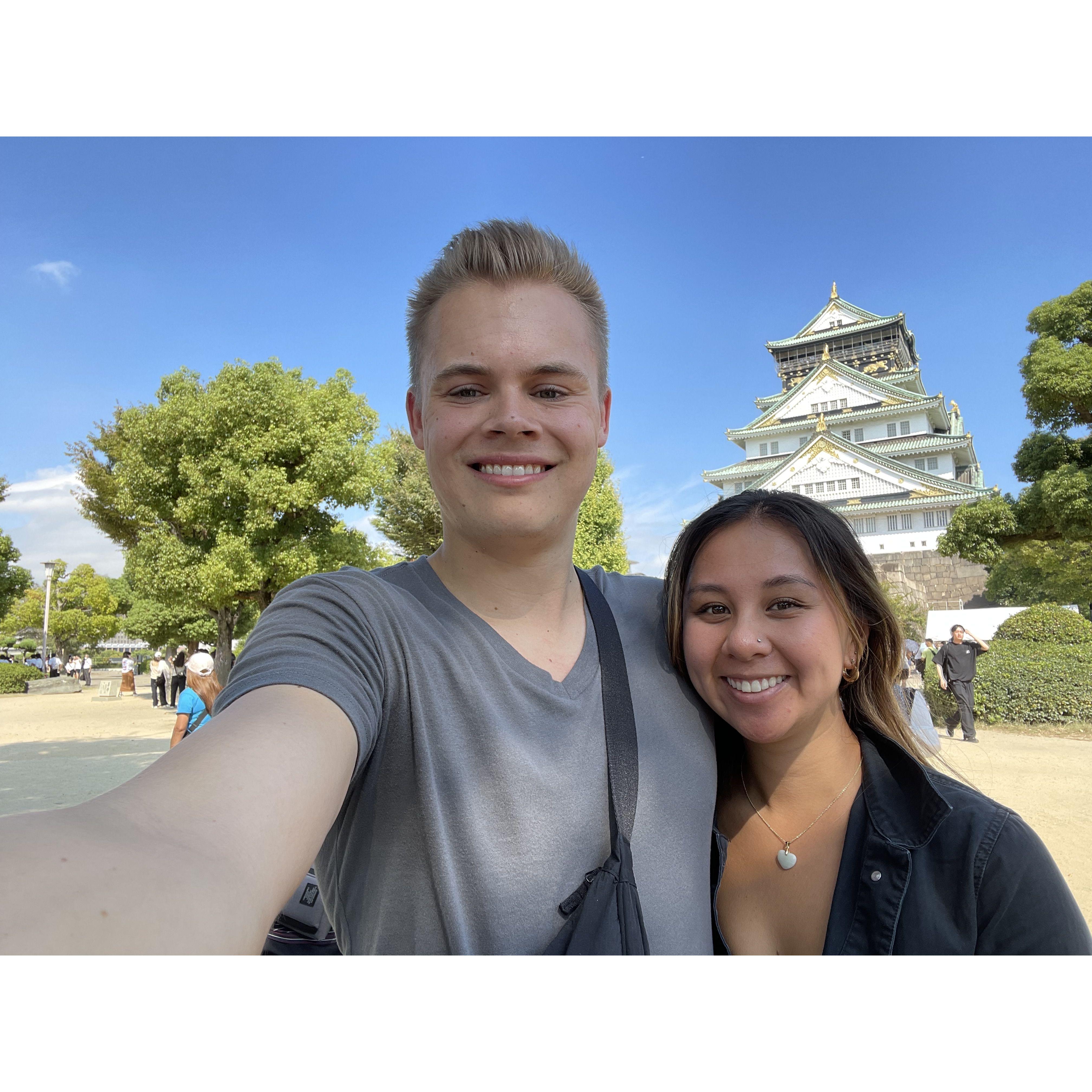 At Osaka Castle!