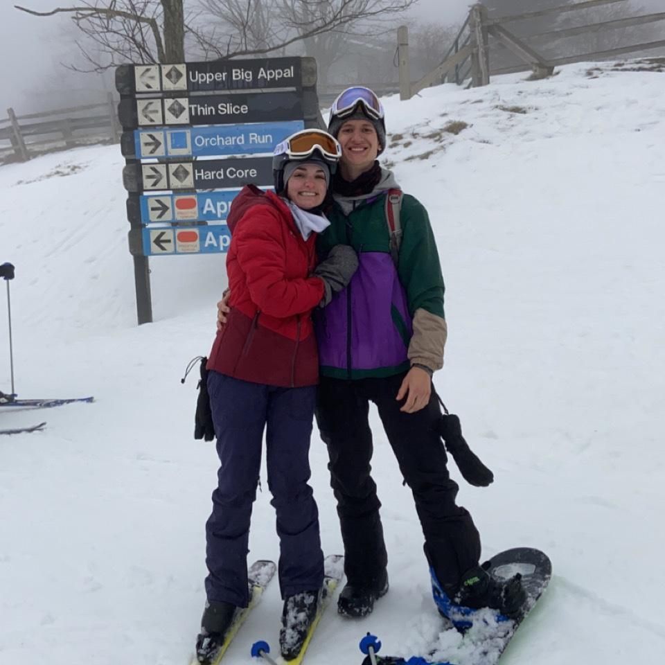 Kristen's first ski trip!
