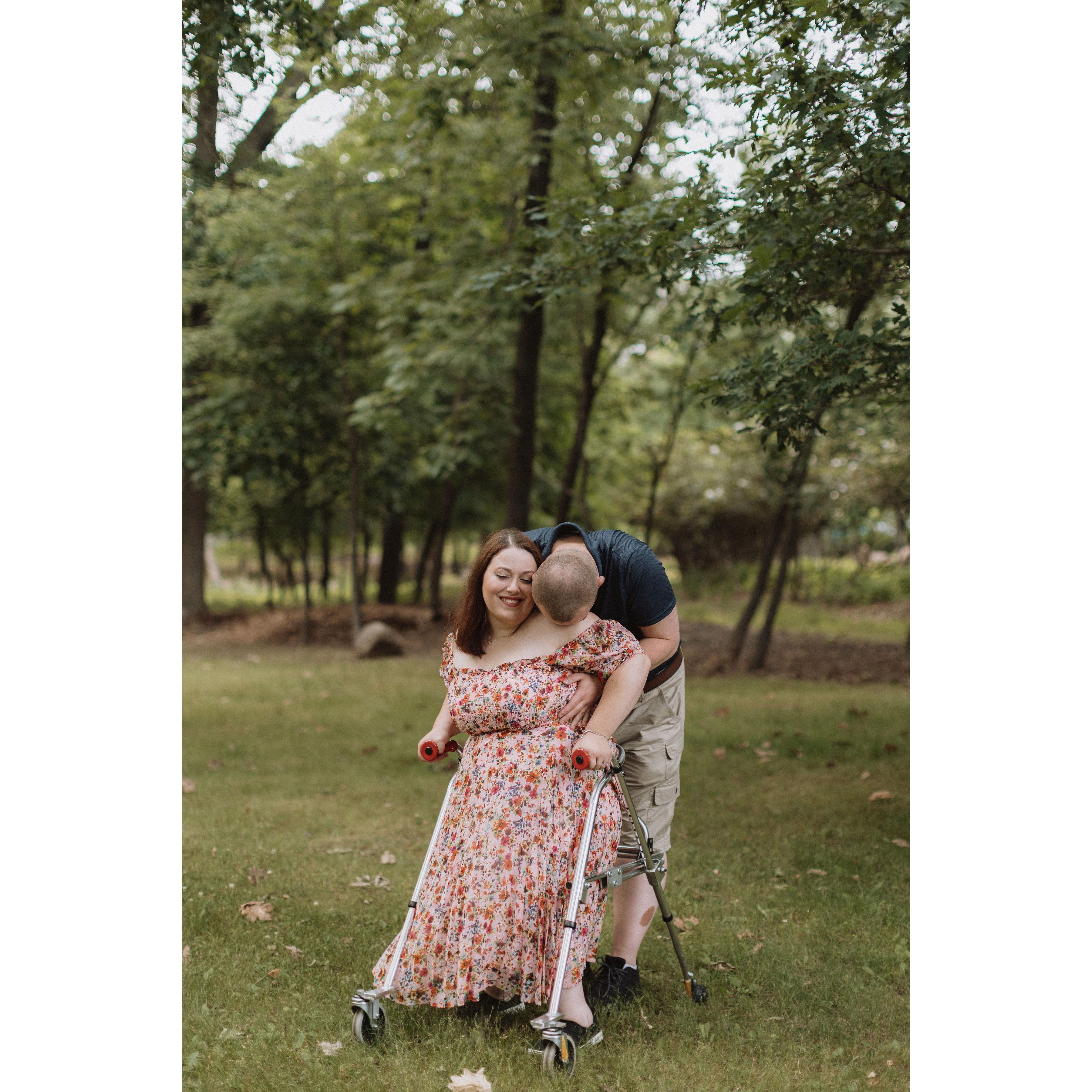 I think Steve told me a funny joke right before this picture.