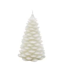 4" x 6.5" White Christmas Tree Candle by Ashland®