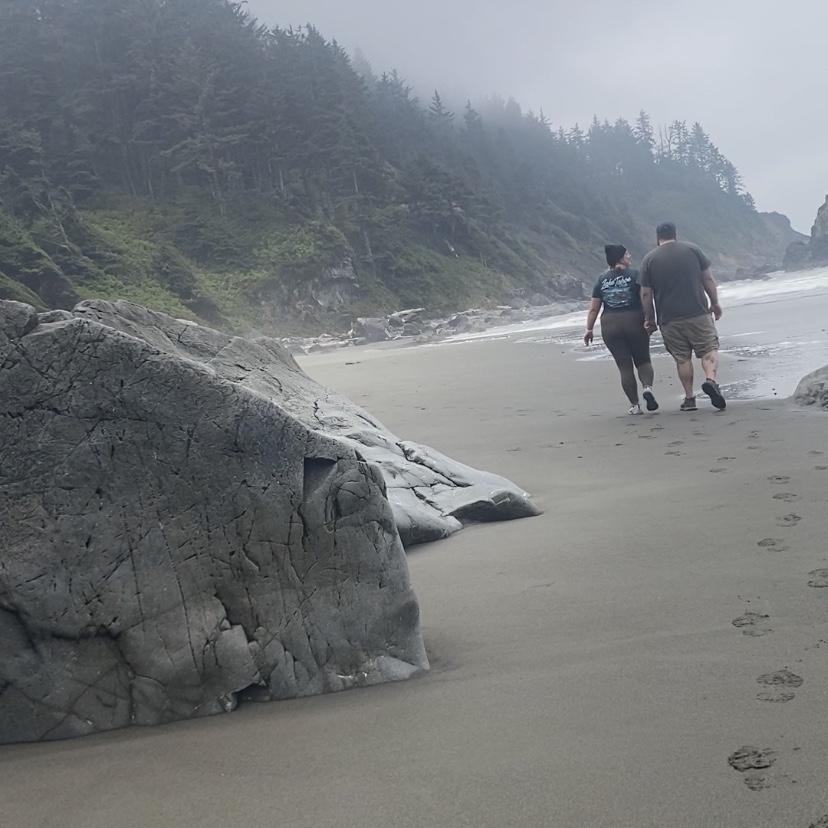 Walking on a hidden beach in Klamath, CA.
July 2023