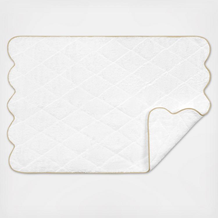 Cairo Scallop Quilted Tub Mat