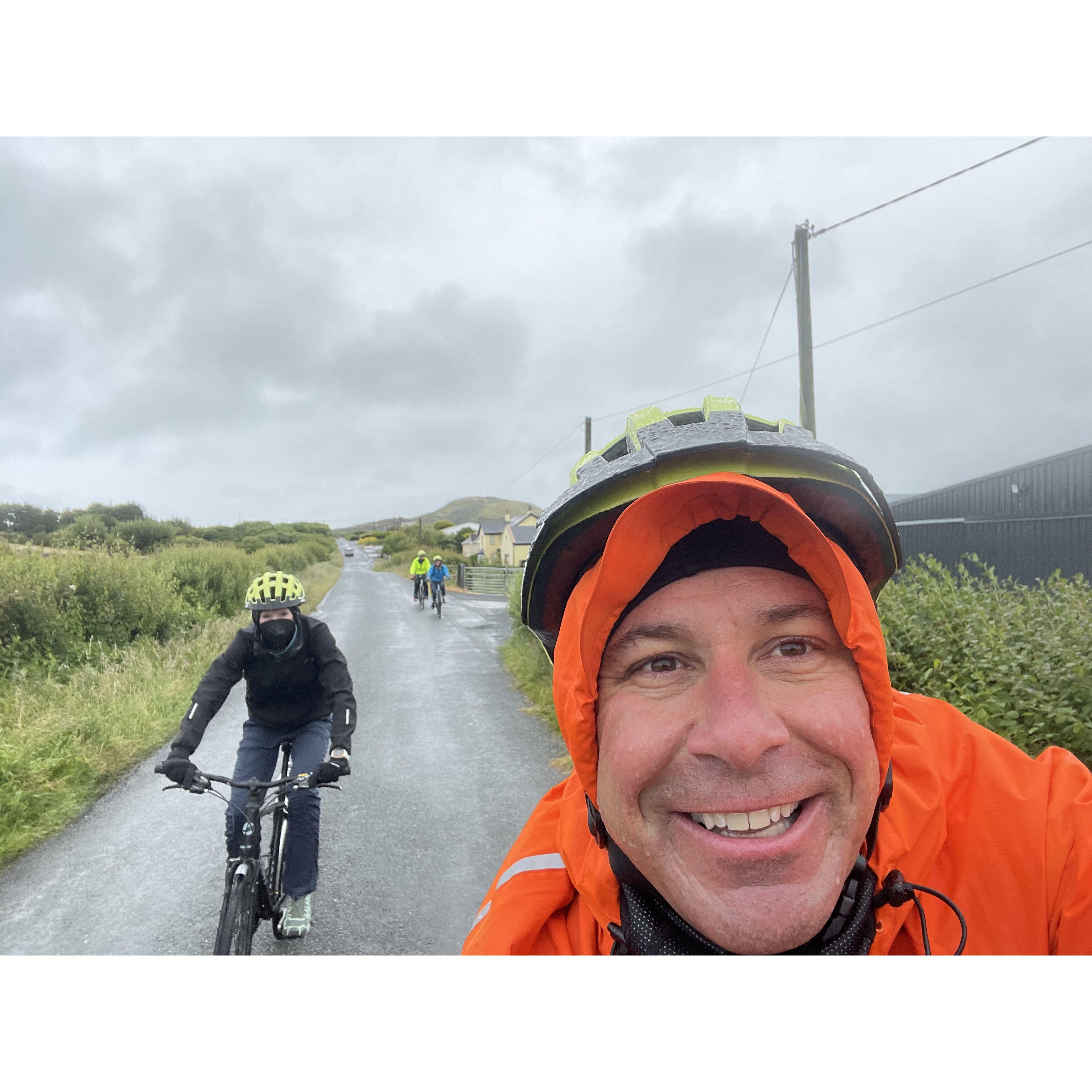 Biking across western Ireland.