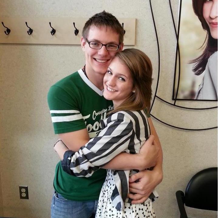 At the hair salon after THE haircut!
Hillsdale, MI 2012