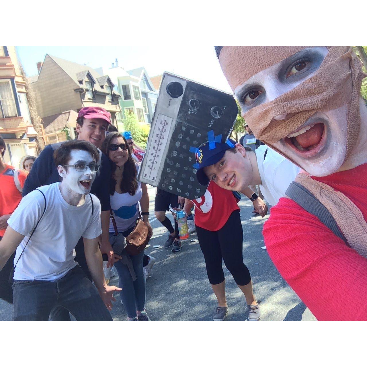 One of many fun days at Bay to Breakers (Lauren and Andrew's theme: Mad Max)