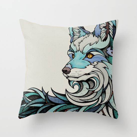 Berlin Fox throw blanket