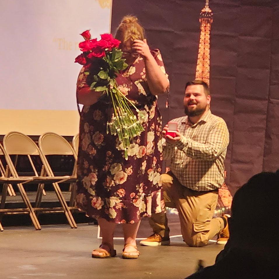 MJ's proposal on Senior Night at my school.