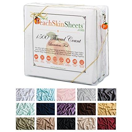 The Original PeachSkinSheets KING Sheet Set CLASSIC WHITE