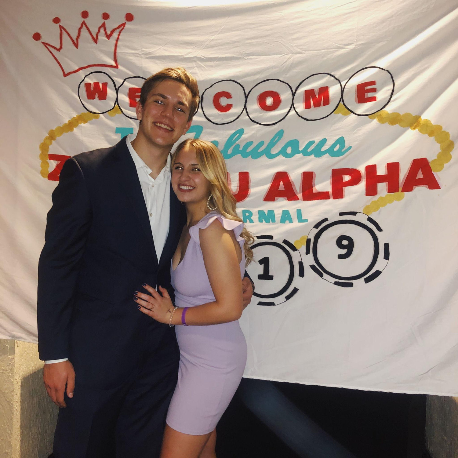 Jack was Patricia's date to her sorority's formal!