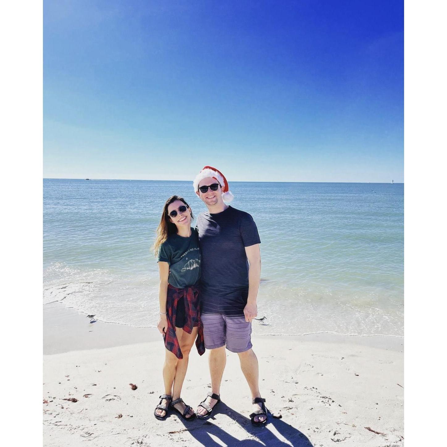 After a few months apart (while Chris was on tour), we were reunited for a very Florida Christmas.