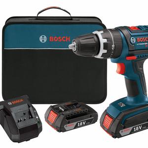 Bosch DDS181-02 18-Volt Lithium-Ion 1/2-Inch Compact Tough Drill/Driver Kit with 2 High Capacity Batteries, Charger and Case (Discontinued by Manufacturer).