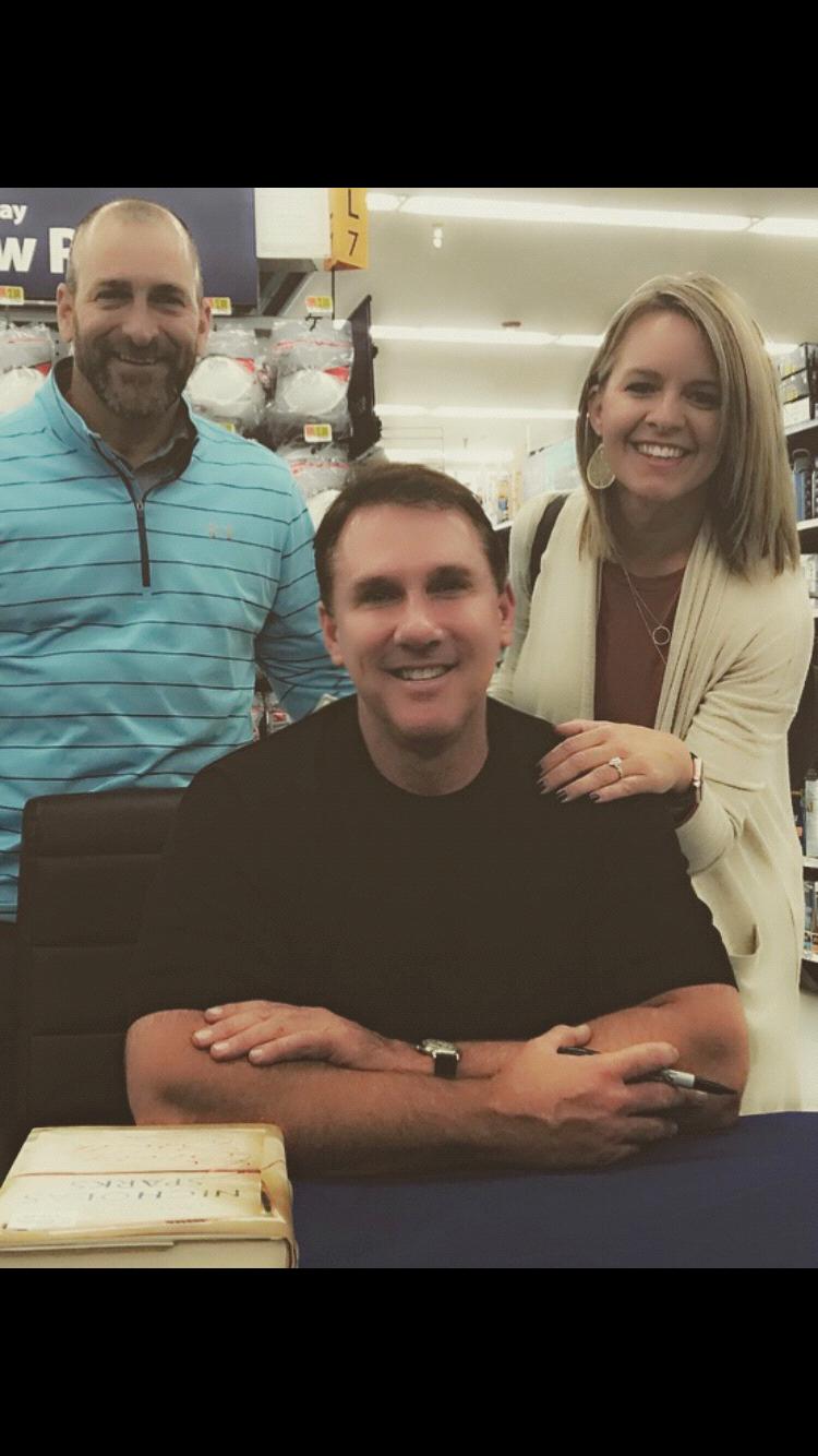 With the best romance novel author EVER- Nicholas Sparks