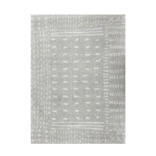 Gisa Washable Mat, Small 1'8" X 2' 3.5", Soft Gray