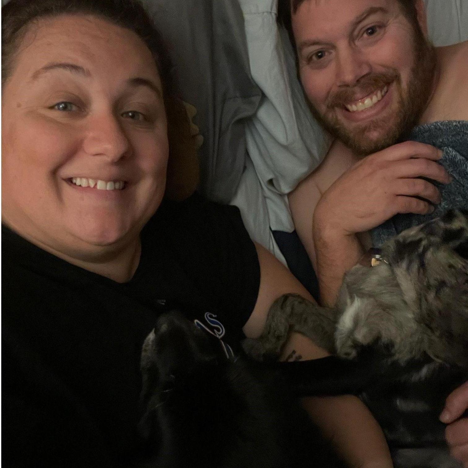 Family cuddle sesh.