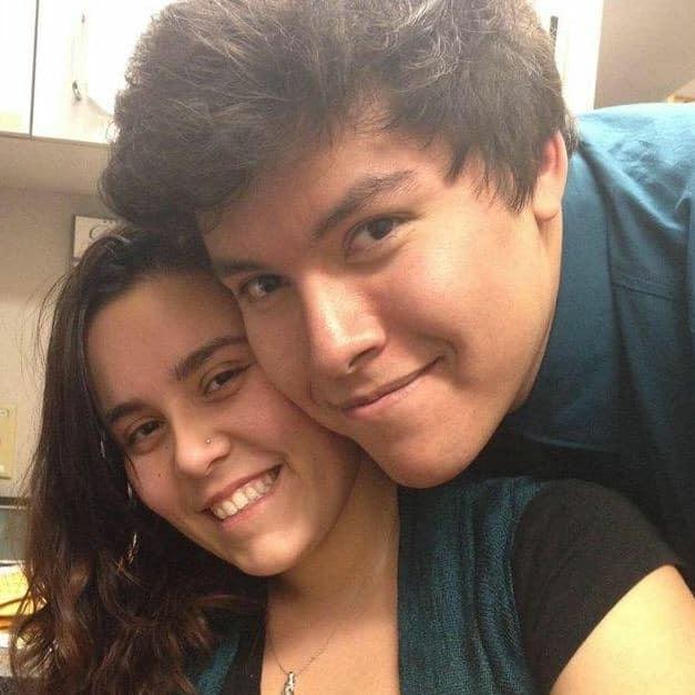 The First Photo we took as a couple & our first New Year. ( we were the two working the late shift)