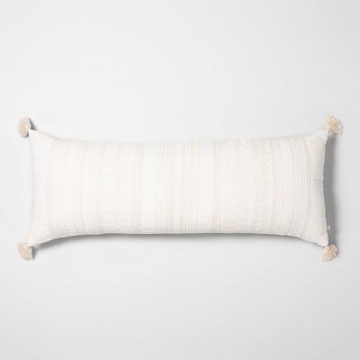 Lumbar Throw Pillow Sour Cream / Dog Bone - Hearth & Hand™ with Magnolia