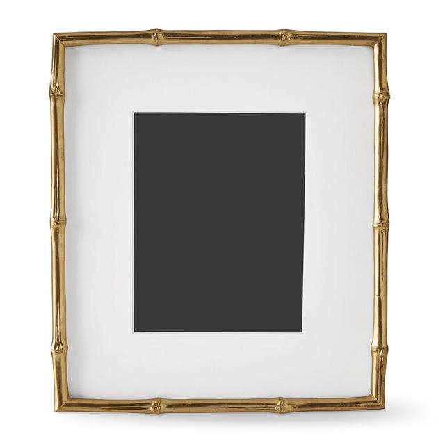 AERIN Gilded Bamboo Gallery Frame, 8" X 10"