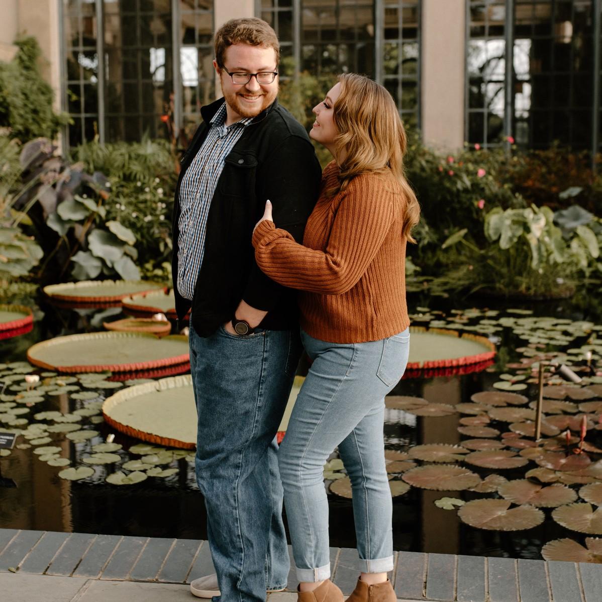 Engagement session at Longwood Gardens with Toni Marie Photography