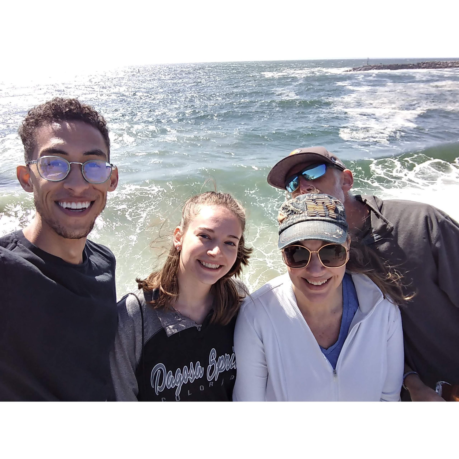 Mom and Dad drove to California to help us move in