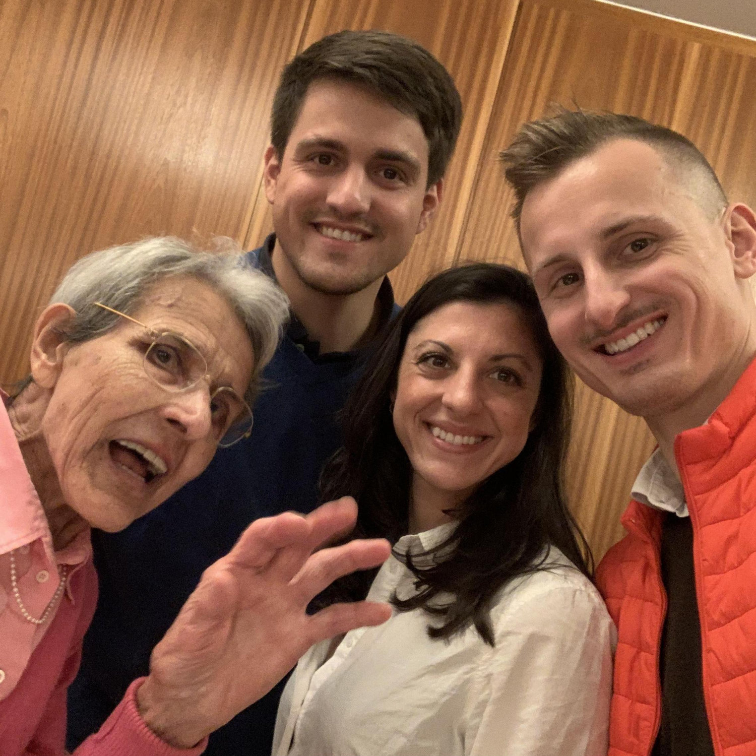 With Max grandma Emilie Vollmers during her 88th birthday.