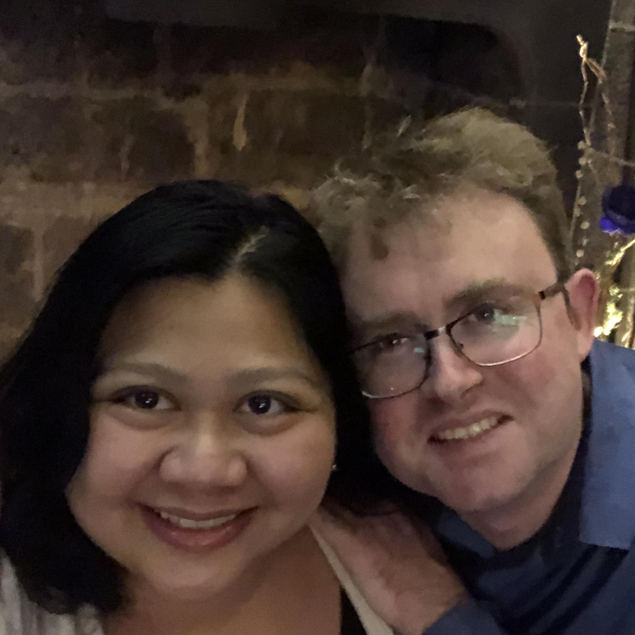 Taken right after she said 'YESSSSSS'. Note the look of relief on Colin's face. He can finally eat dinner and relax.