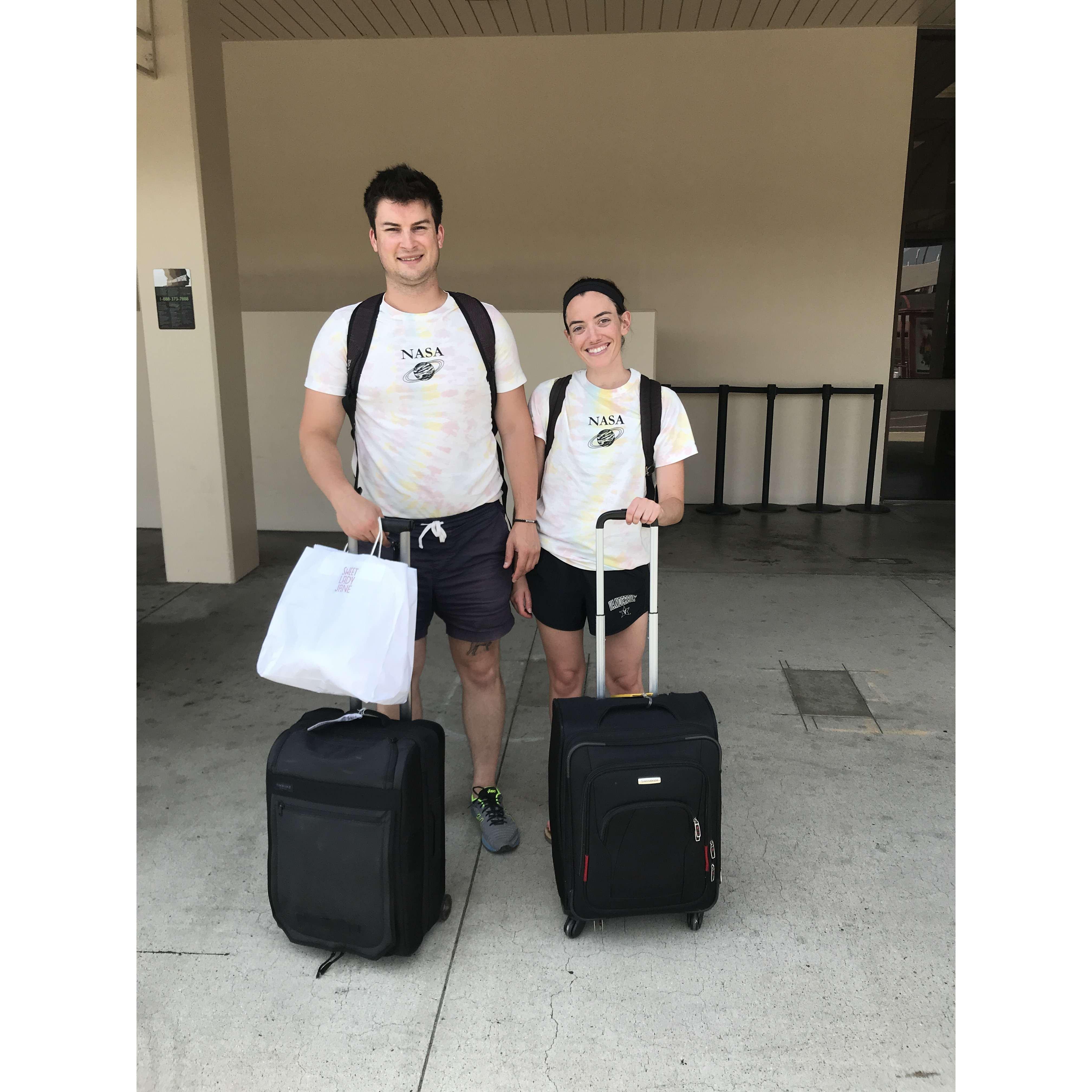 Back to NYC after Caroline's first trip to LA