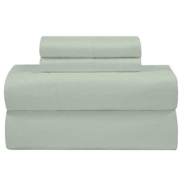 ROYALE LINENS Bamboo Viscose King Sheet Set - Cooling Bed Sheet Set - 1 Fitted, 1 Flat & 2 Pillowcase - Fits Up to 16" - Organic Viscose Derived from Bamboo - Bedding Sheet Set (King, Dewkist)