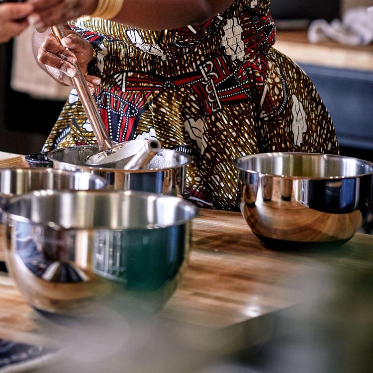 HexClad Hybrid Cookware, Stainless Steel 3-Piece Mixing Bowl Set