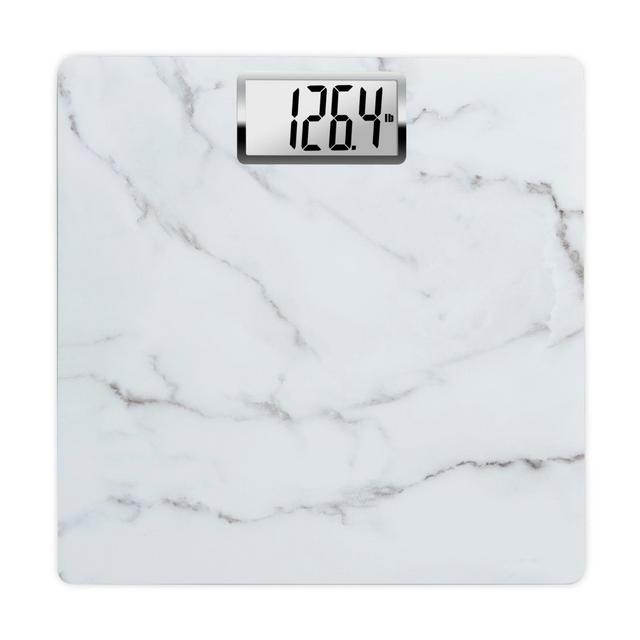 HoMedics® Carrara Marble Digital Bathroom Scale in White