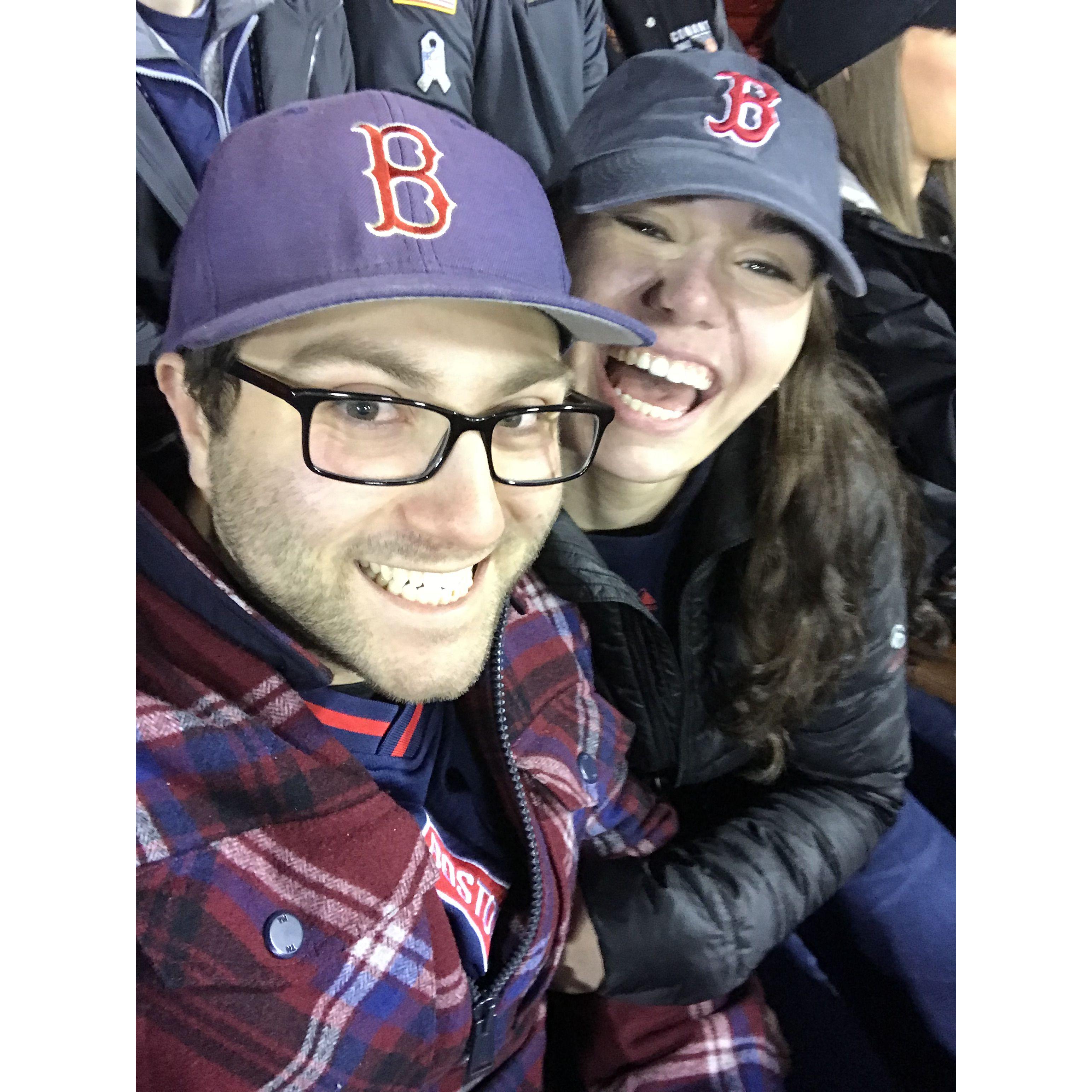 Our first Red Sox game together!
