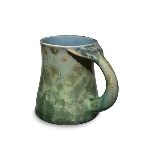 Edgecomb Potters Large Whale Tail Mug Color: Honey Green