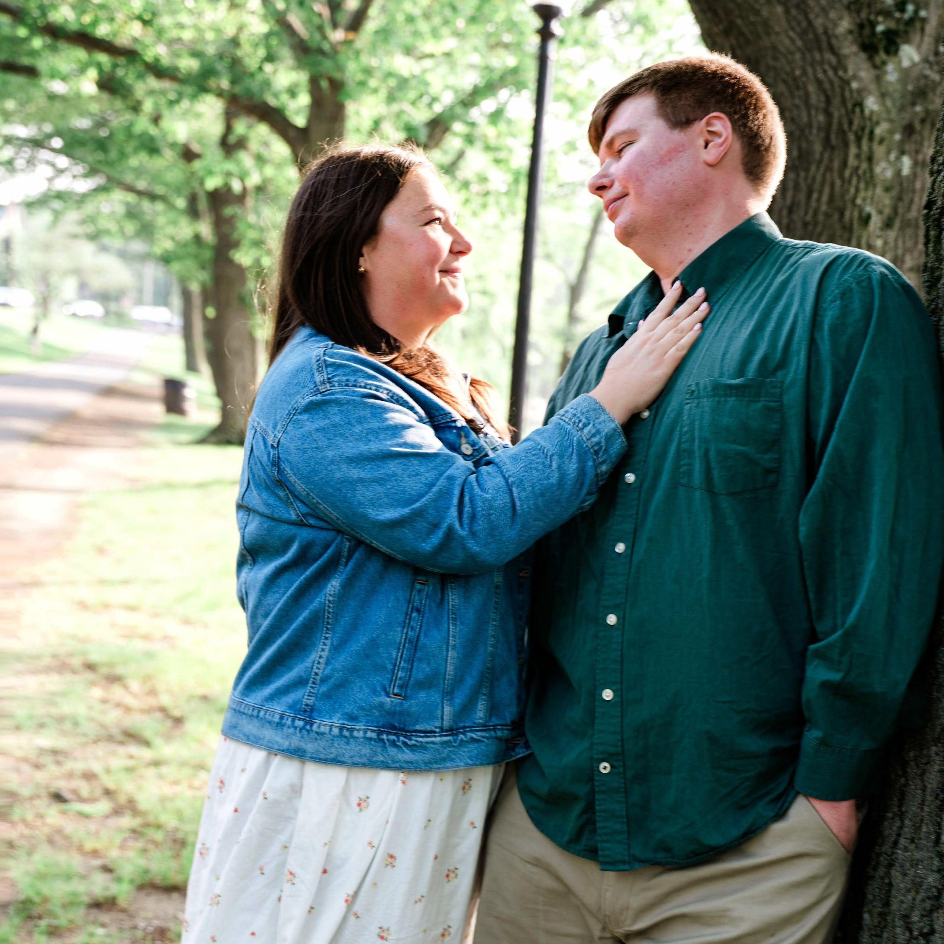 From our engagement photoshoot at Jamaica Pond