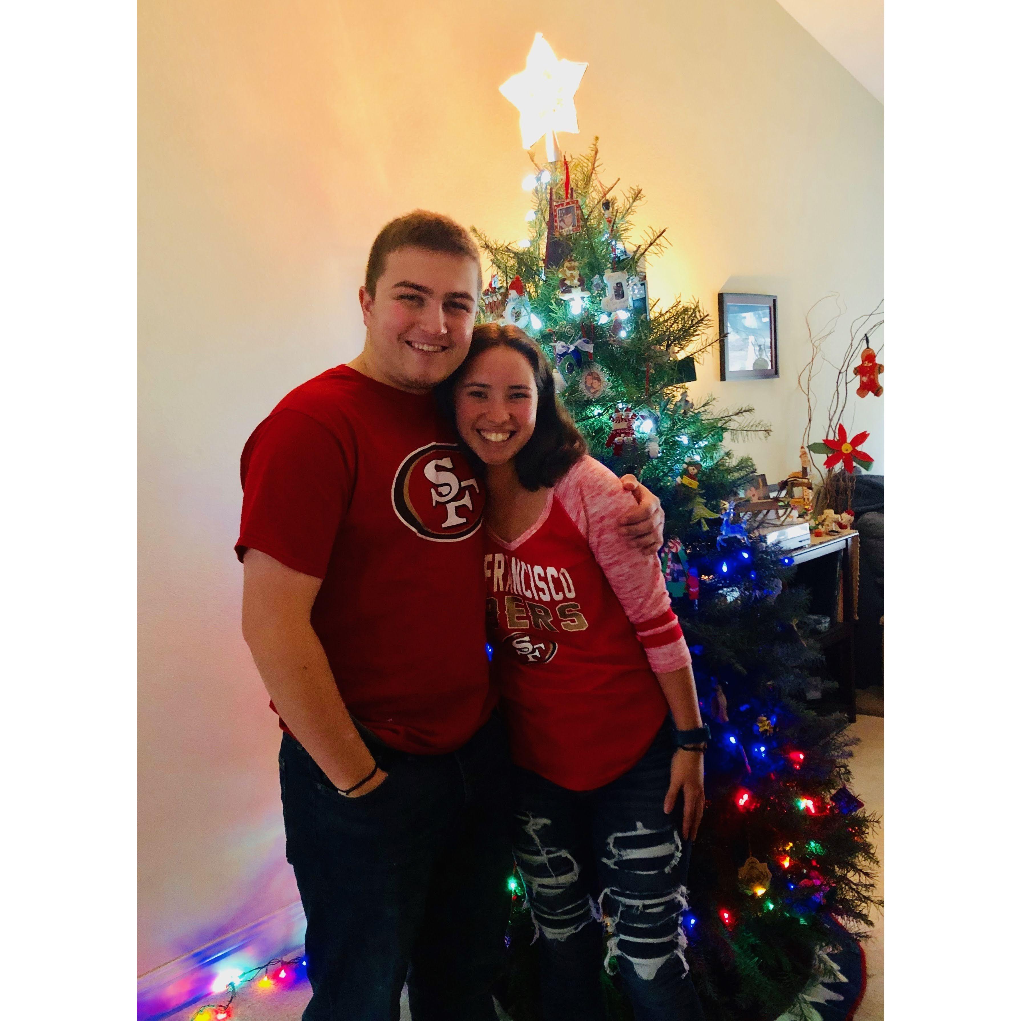 2019. First Christmas together! Right before COVID