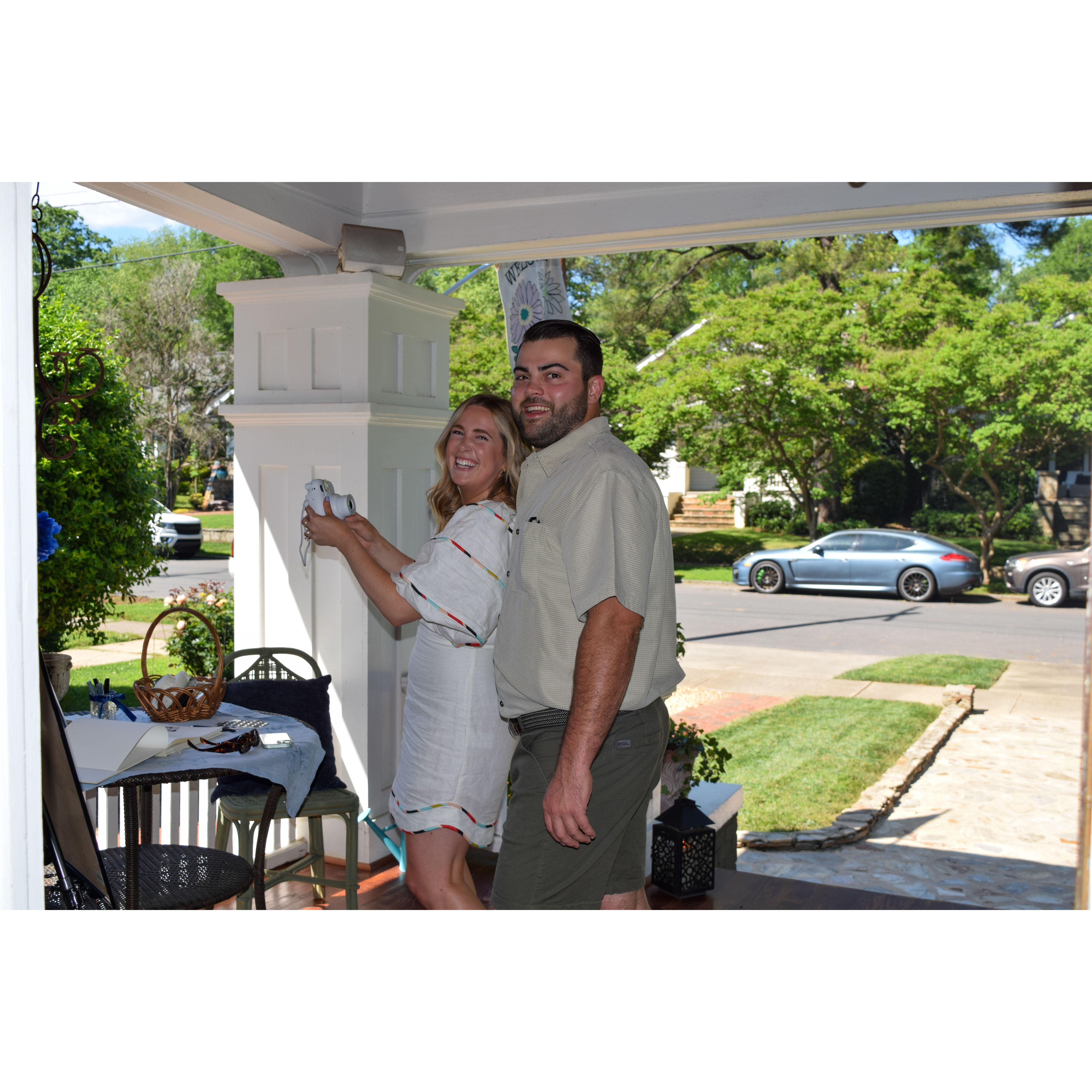 Our engagement party in Charlotte, NC