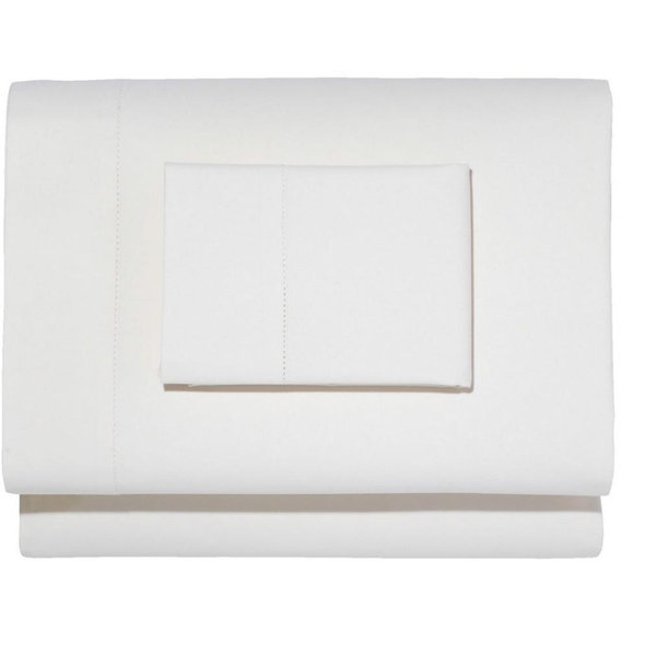 280-Thread-Count Pima Cotton Percale Sheet Set (King) (White)