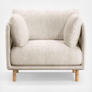 Wells Chair with Natural Leg Finish