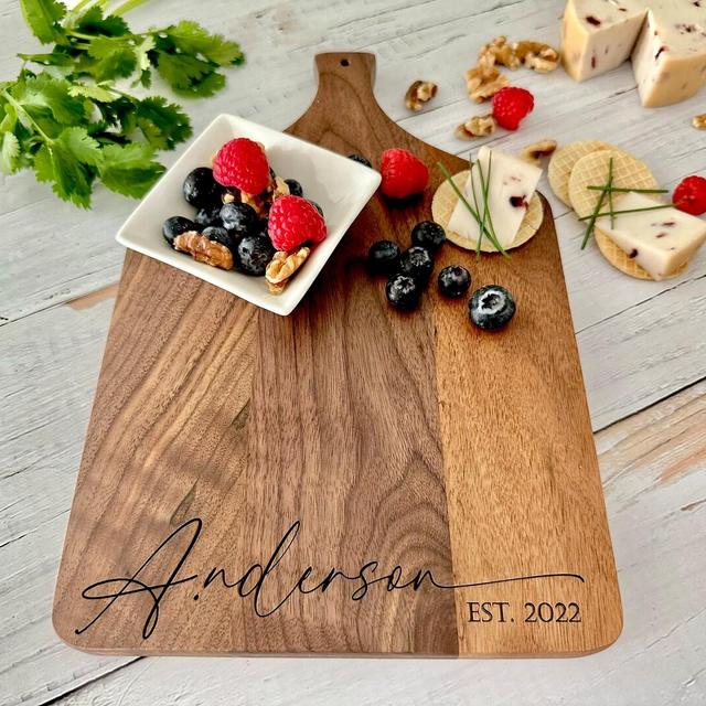 Personalized Cheese Board, Engraved...