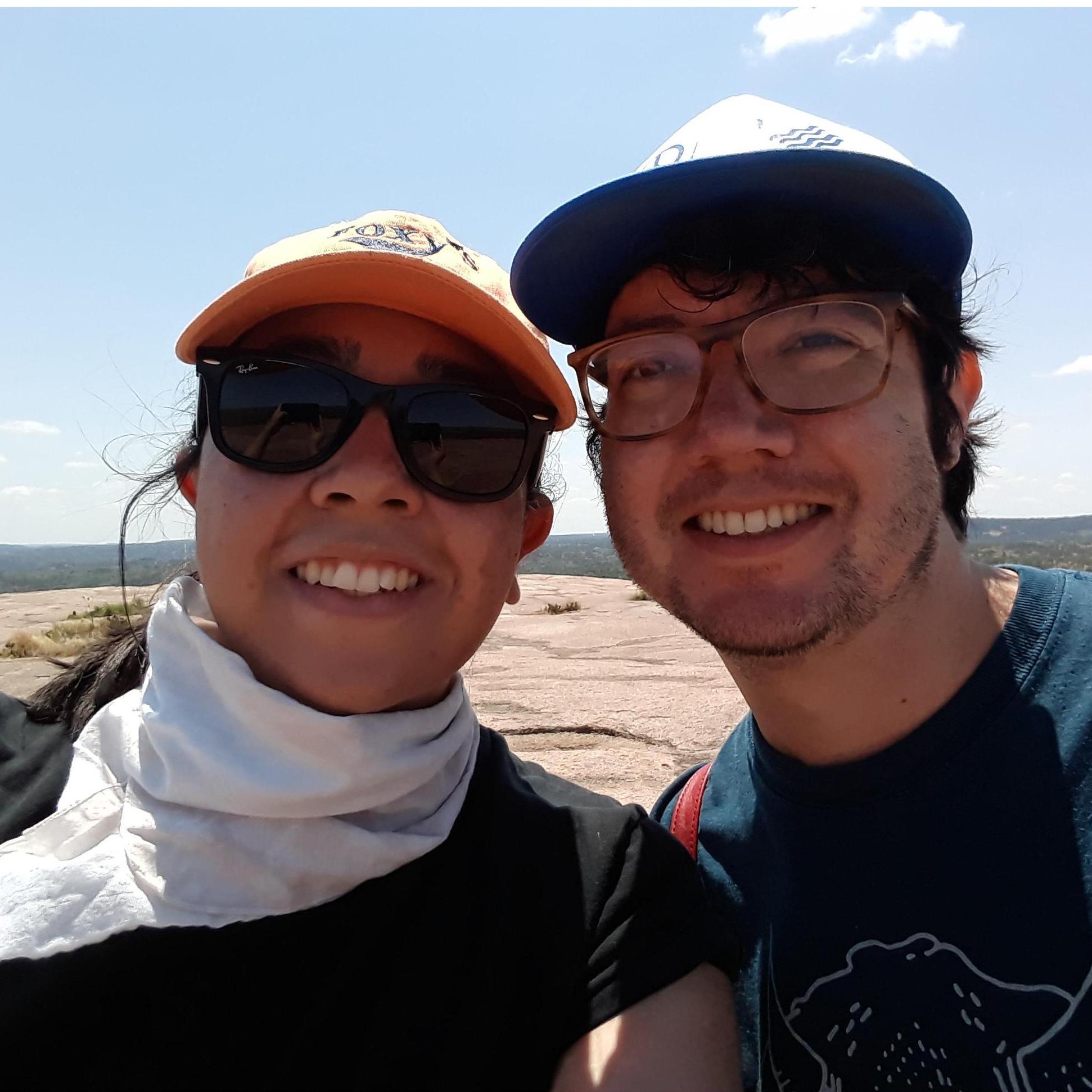 On the top of Enchanted Rock
