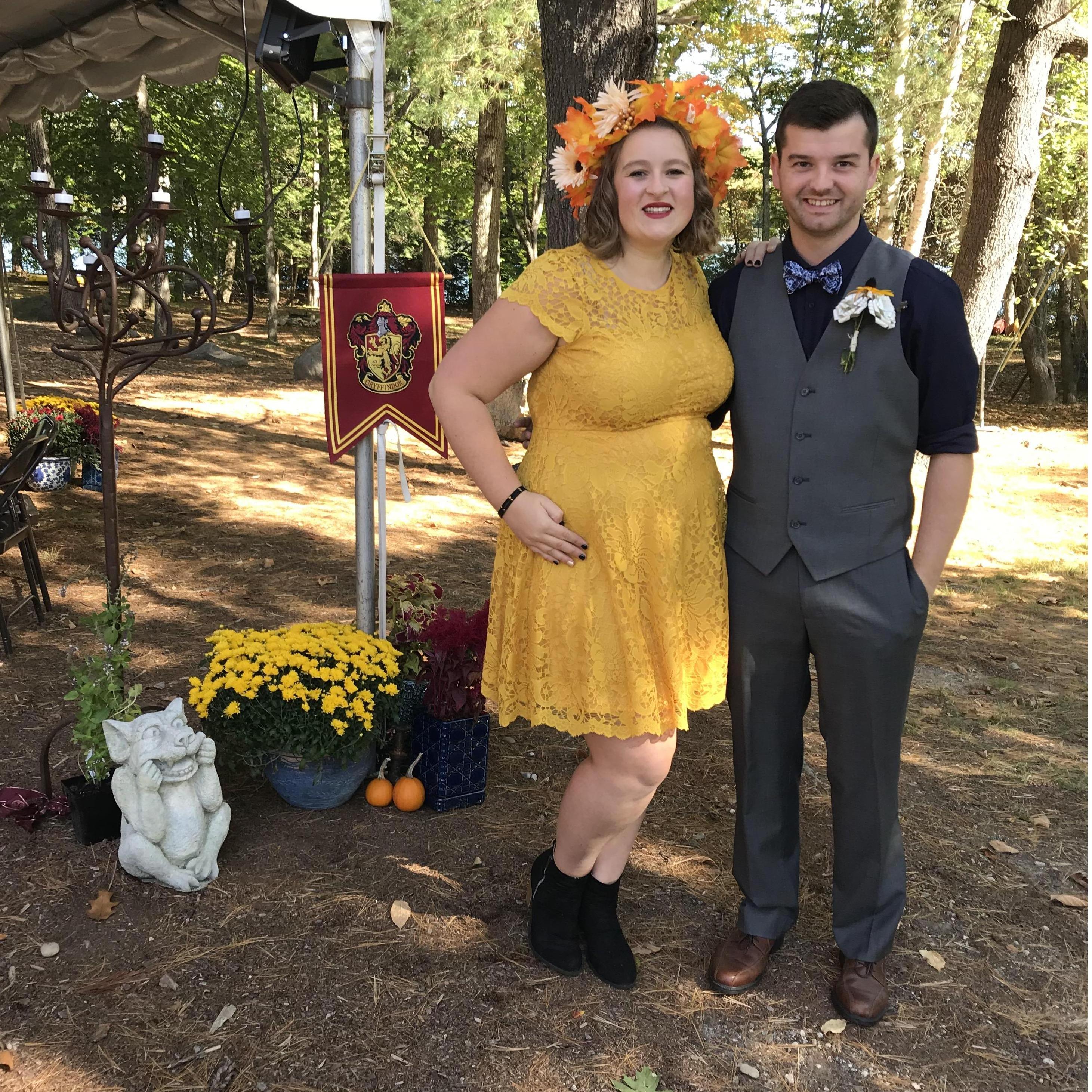 Clare McKelway and Matthew West's wedding, Fall 2019, Belgrade Lakes, Maine.