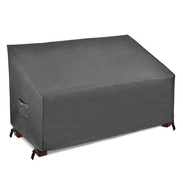 Patio Watcher Standard Patio Loveseat Cover Durable and Water Resistant Waterproof Outdoor Loveseat Cover with Secure Buckle Straps-Grey-58 L x 32.5" D x 31" H
