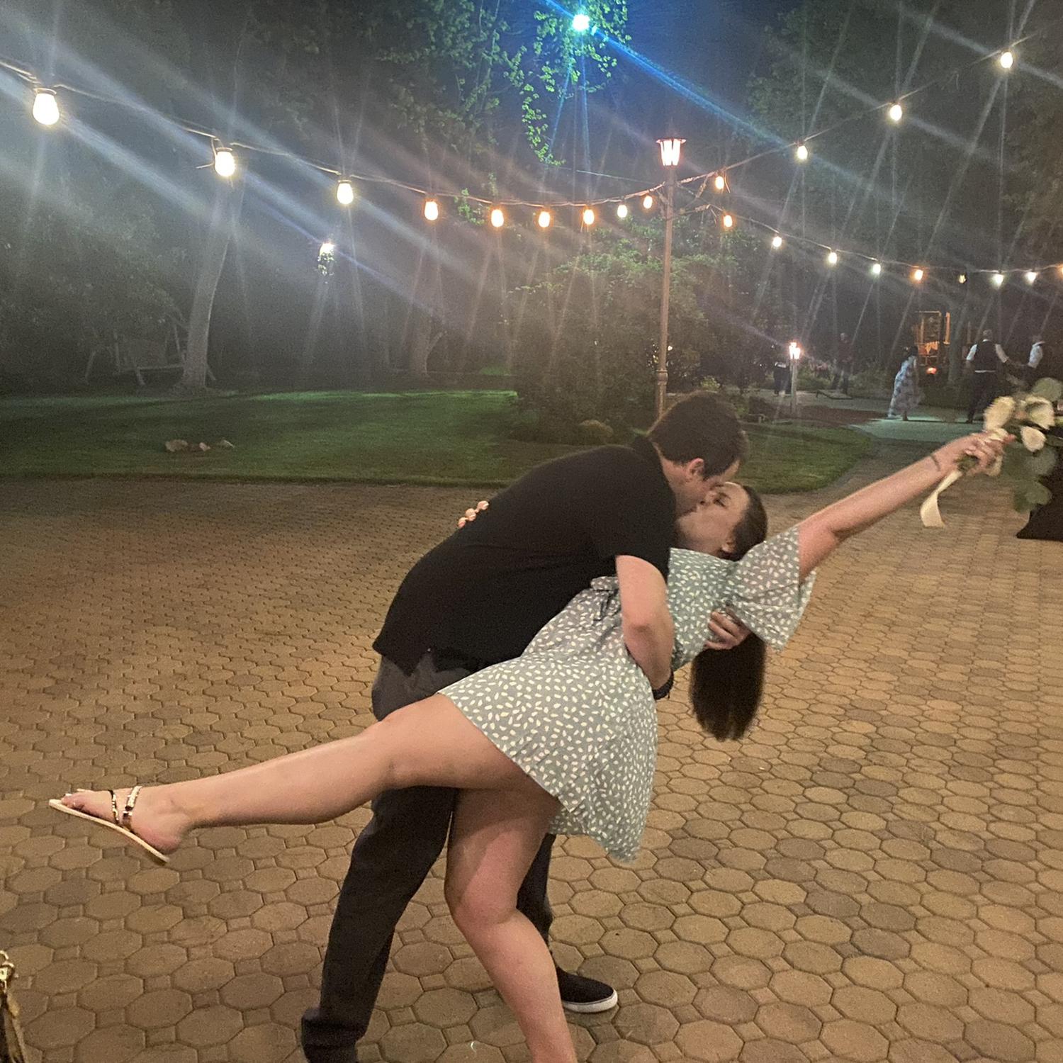 We celebrated Tori catching the bridal bouquet not just once…