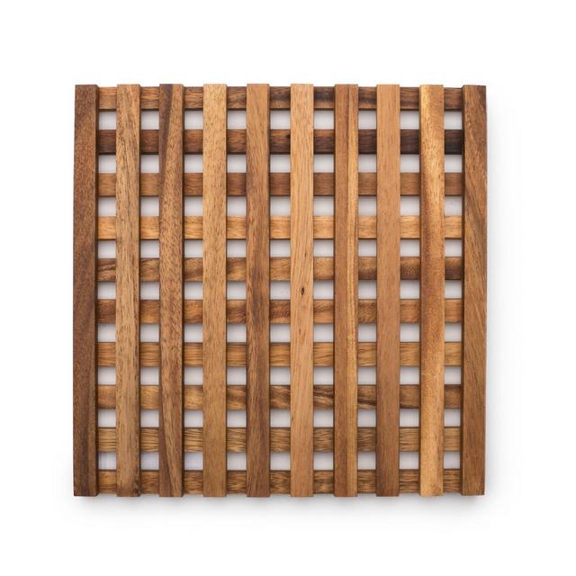 Ironwood Acacia Wood 10" Venetian Trivet