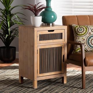 Clement 1-Door 1-Drawer Spindle Nightstand