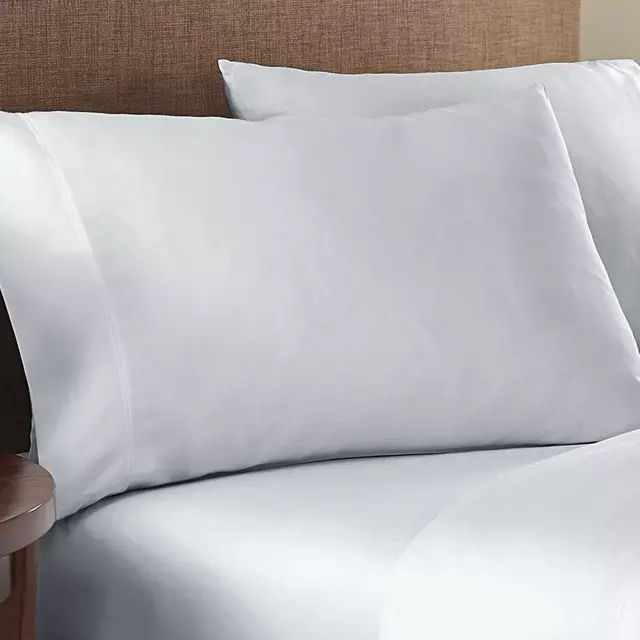 Nestwell™ Washed Cotton Percale Standard/Queen Pillowcases in Lunar Rock (Set of 2)