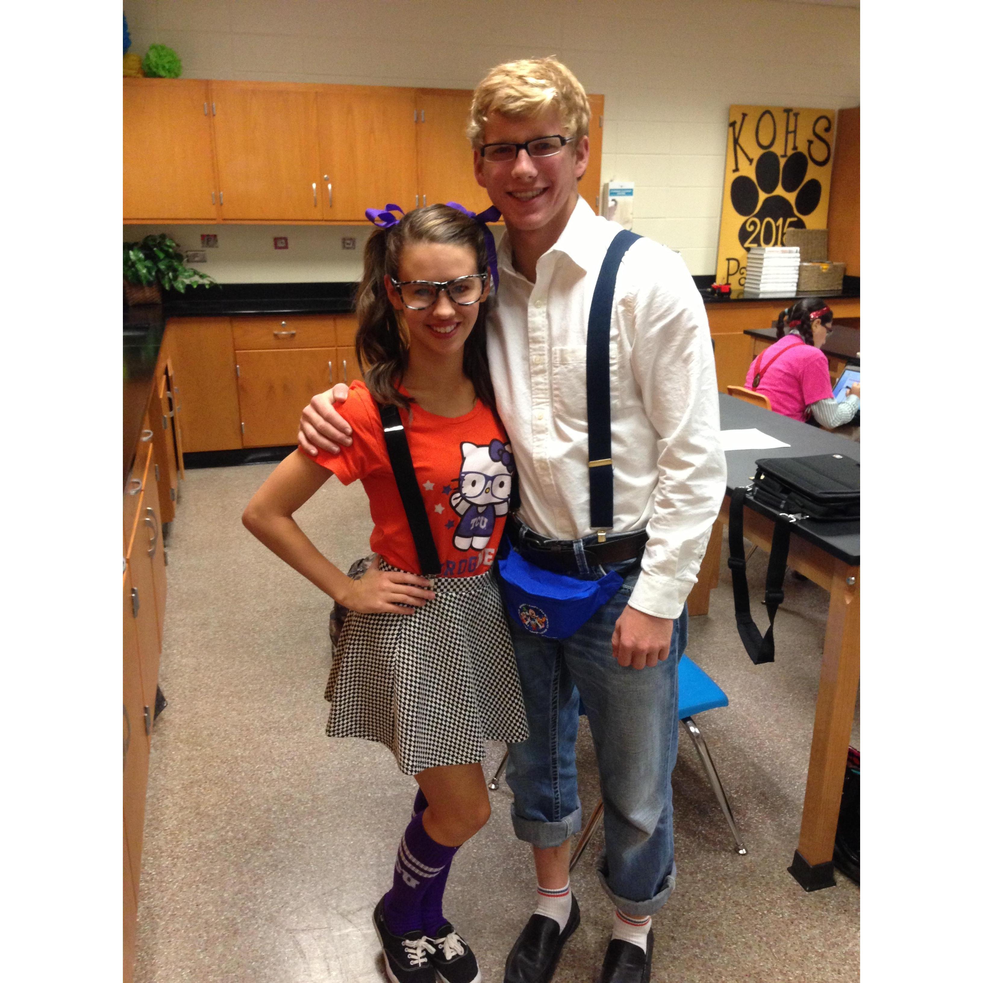 HS homecoming week & our first photo together!
