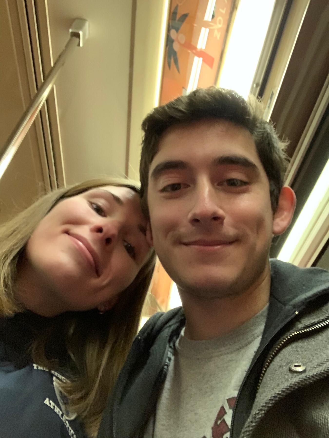 One of many train selfies…