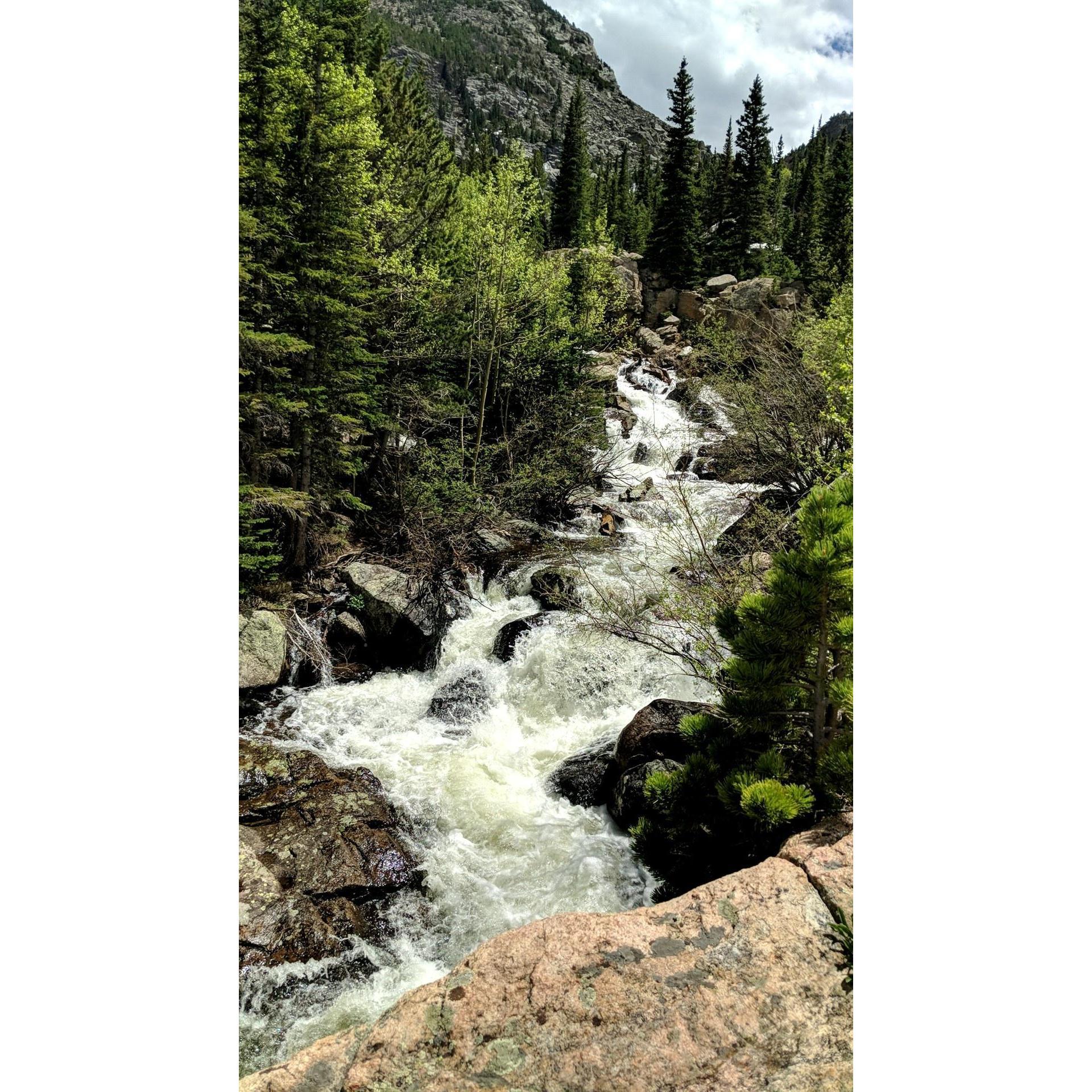 Alberta Falls, right next to where Brandon popped the question