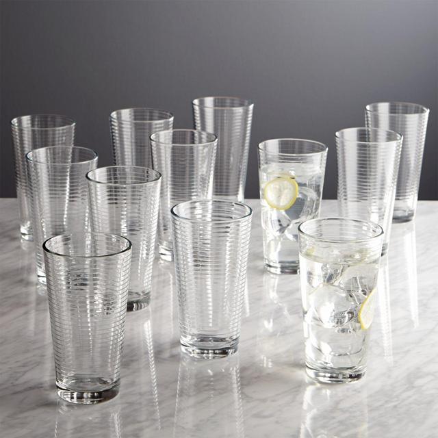 Rings Cooler Glasses, Set of 12